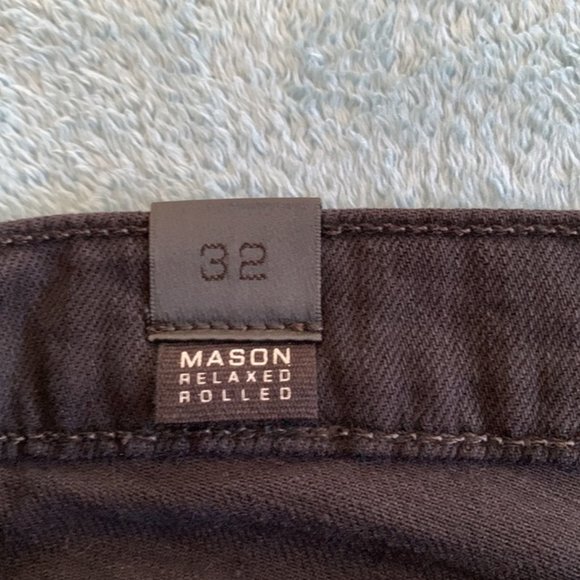 Vince Mason Relaxed Rolled Jeans in Thesta (Black) 32 with stretch - Picture 11 of 11